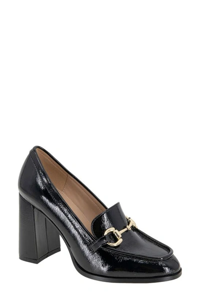 Shop Bcbgeneration Yixy Loafer Pump In Black Patent