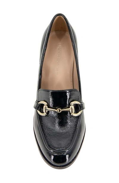 Bcbgeneration Yixy Loafer Pump In Black Patent