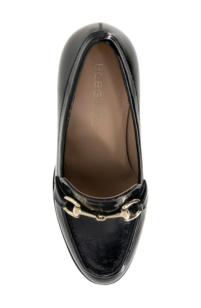 Bcbgeneration Yixy Loafer Pump In Black Patent