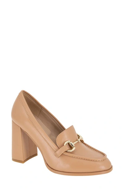 Shop Bcbgeneration Yixy Loafer Pump In Tan