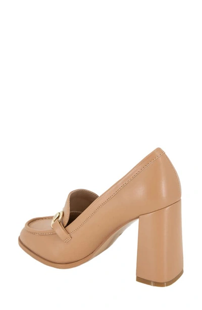Shop Bcbgeneration Yixy Loafer Pump In Tan
