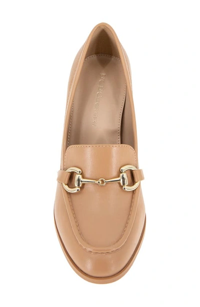 Shop Bcbgeneration Yixy Loafer Pump In Tan