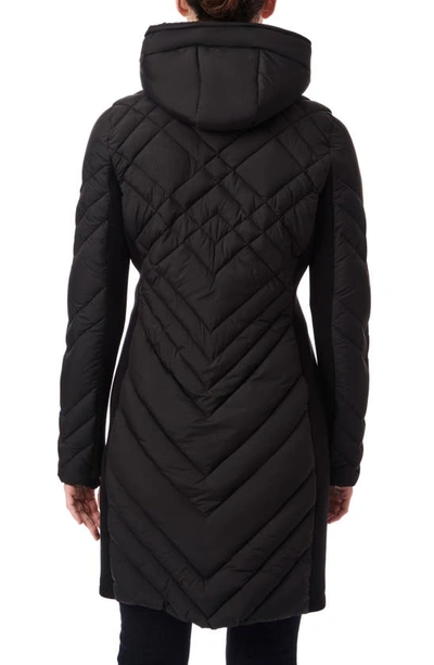 Bernardo Hooded Puffer Jacket In Black