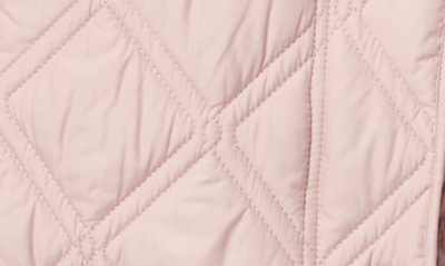 Shop Bernardo Hooded Quilted Liner Jacket In Desert Rose