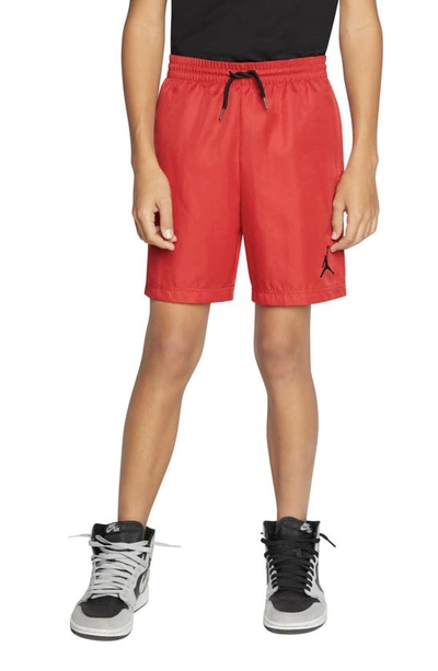 Shop Jordan Kids' Jumpman Drawstring Shorts In Gym Red