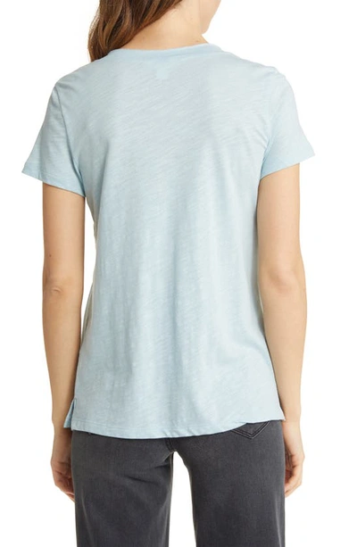 Caslon V-neck Short Sleeve T-shirt In Blue Sterling