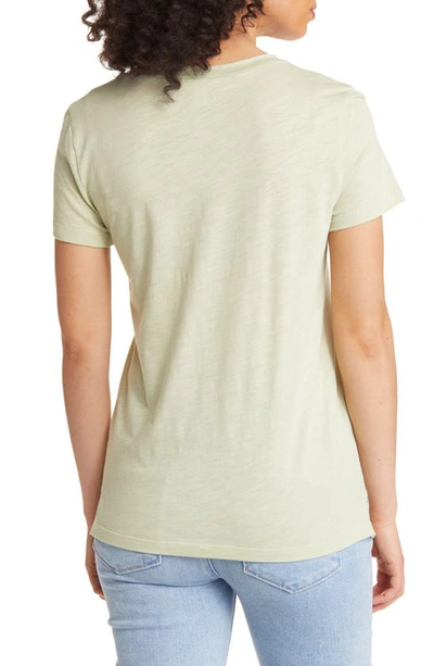 Shop Caslon V-neck Short Sleeve Pocket T-shirt In Olive China