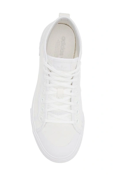 Shop Adidas Originals Nizza Sneaker In Ftwr White/ Gum 3/ Grey One