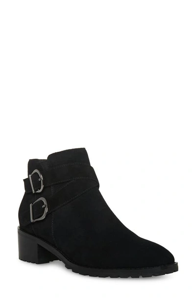 Shop Blondo Shanna Waterproof Bootie In Black Suede