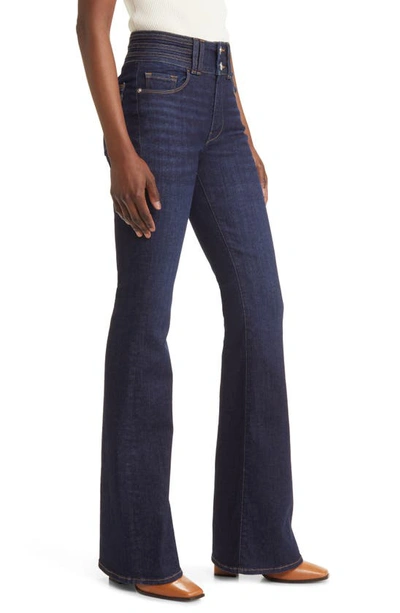 Shop Frame Le High Two-button Flare Jeans In Fife