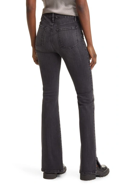 Shop Frame Le Super High Mini Bootcut Jeans In Night Kerry