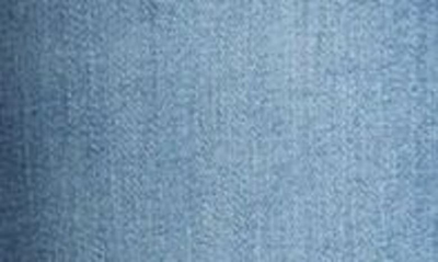 Frame Le Crop Flare Raw Hem Jeans In Morning Blue