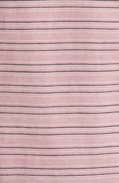 Shop Ted Baker Beakon Slim Fit Stripe Cotton Polo In Mid Pink