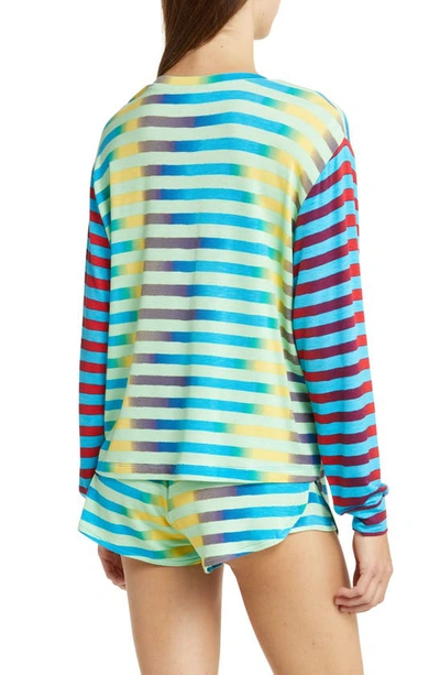 Honeydew Intimates Play It Cool Short Pajamas In Ombre Multi Stripe