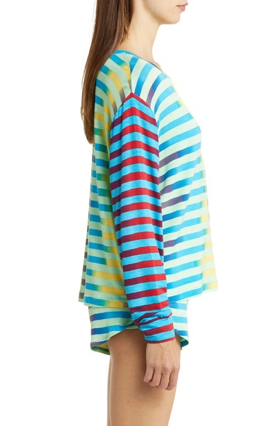 Honeydew Intimates Play It Cool Short Pajamas In Ombre Multi Stripe