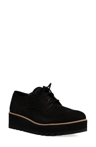 Shop Eileen Fisher Ergo Wedge Derby In Black