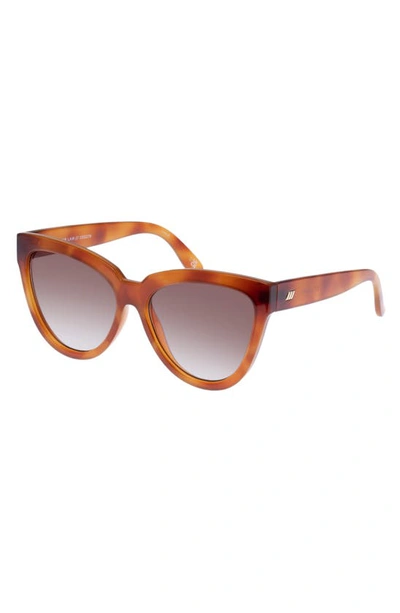 Le Specs Liar Liar 57mm Cat Eye Sunglasses In Vintage Tort