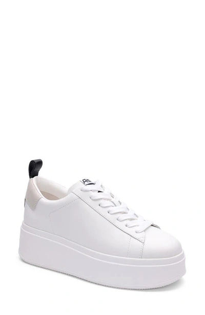 Shop Ash Maya Platform Sneaker In White/ Egg/ Black