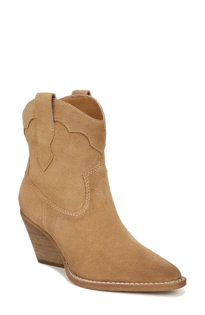 Shop Zodiac Roslyn Western Boot In Latte Brown Suede