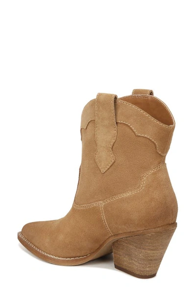 Shop Zodiac Roslyn Western Boot In Latte Brown Suede