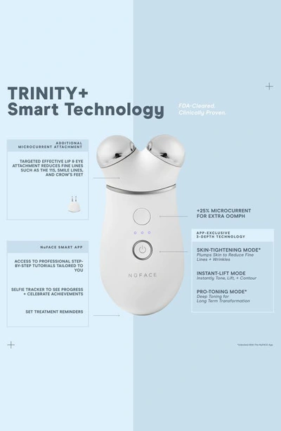 Shop Nuface Trinity+ Smart Advanced Facial Toning Device System $395 Value