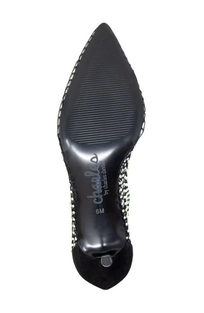 Charles By Charles David Afterhours Rhinestone Mesh Bootie In Black