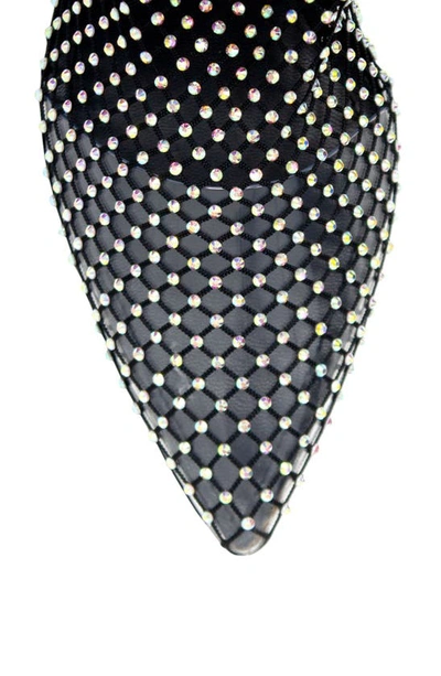 Charles By Charles David Afterhours Rhinestone Mesh Bootie In Black