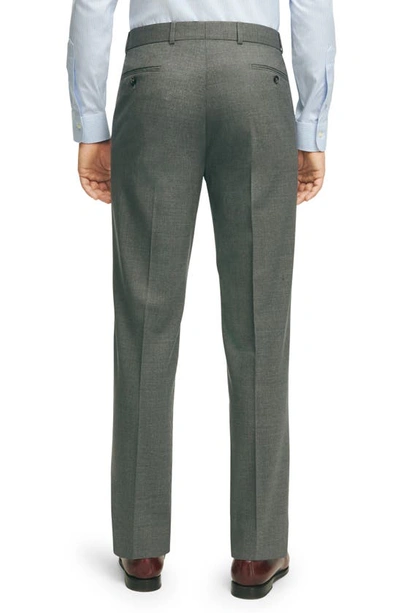 Shop Brooks Brothers Performance Water Repellent Wool Suit Pants In Lightgrey