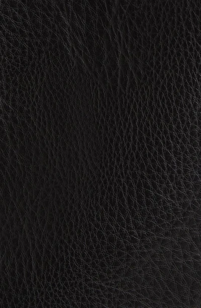 Michael Michael Kors Double Breasted Faux Leather Coat In Black