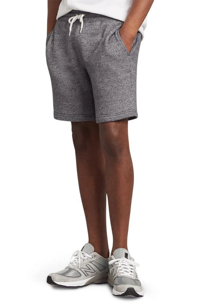 Shop Faherty Cotton Terry Sweat Shorts In Granite