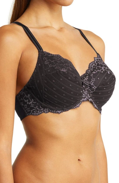 Chantelle Lingerie Rive Gauche Full Coverage Underwire Bra In Ink/ Siamois-vb/ 3y