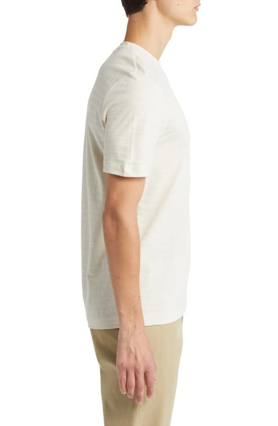Shop Hugo Boss Tiburt Cotton T-shirt In Open White