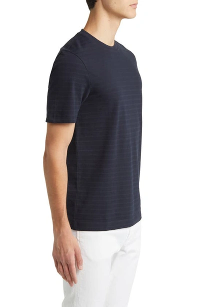 Shop Hugo Boss Tiburt Cotton T-shirt In Dark Blue