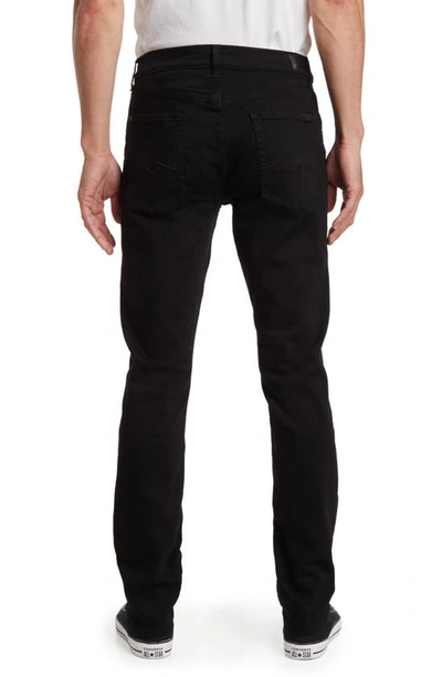 Shop Seven 7 For All Mankind The Straight Leg Jeans In Black Cove