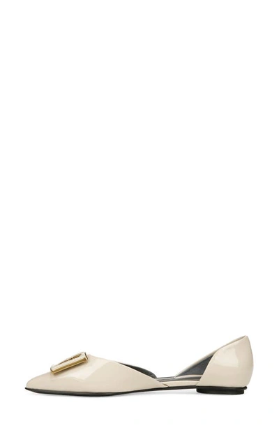 Shop Franco Sarto Hadley Pointed Toe D'orsay Flat In White