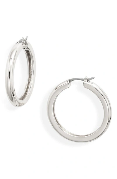 Shop Jenny Bird Strom Hoop Earrings In Silver