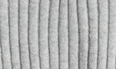 Open Edit V-neck Rib Sweater In Grey Heather