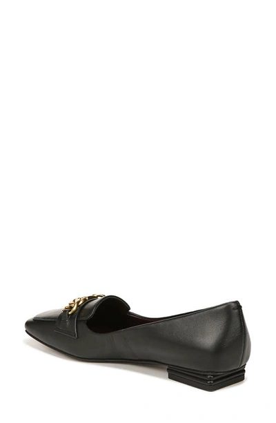 Franco Sarto Tiari Chain Square Toe Loafer In Black