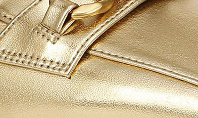 Shop Franco Sarto Tiari Chain Square Toe Loafer In Gold