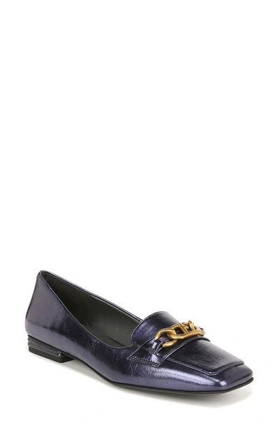 Shop Franco Sarto Tiari Chain Square Toe Loafer In Midnight