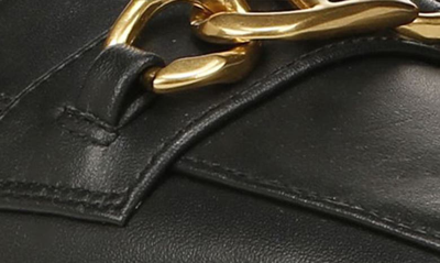 Franco Sarto Tiari Chain Square Toe Loafer In Black