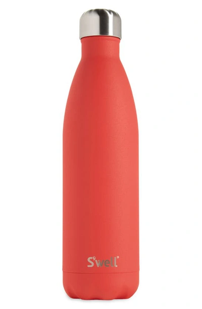 Shop S'well 25-ounce Insulated Stainless Steel Water Bottle In Poppy Red