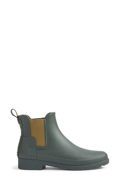 Shop Hunter Refined Chelsea Boot In Arctic Moss/ Utility Green