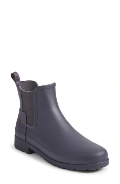 Shop Hunter Refined Chelsea Boot In Blue Mineral