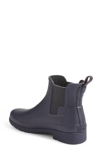 Shop Hunter Refined Chelsea Boot In Blue Mineral