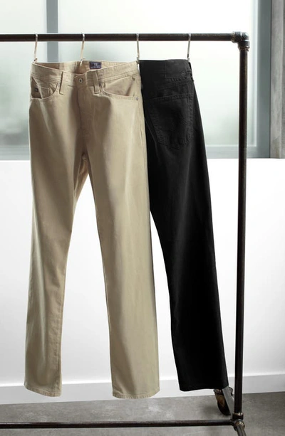 Shop Ag Everett Sueded Stretch Sateen Slim Straight Leg Pants In Prairie Winds