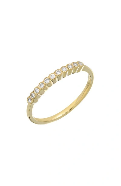 Shop Bony Levy Mykonos Diamond Stacking Ring In 18k Yellow Gold