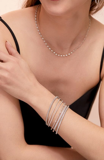 Bony Levy Bardot Diamond Bangle In 18k White Gold