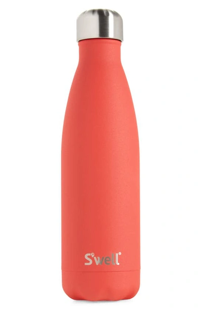 Shop S'well 17-ounce Insulated Stainless Steel Water Bottle In Poppy Red
