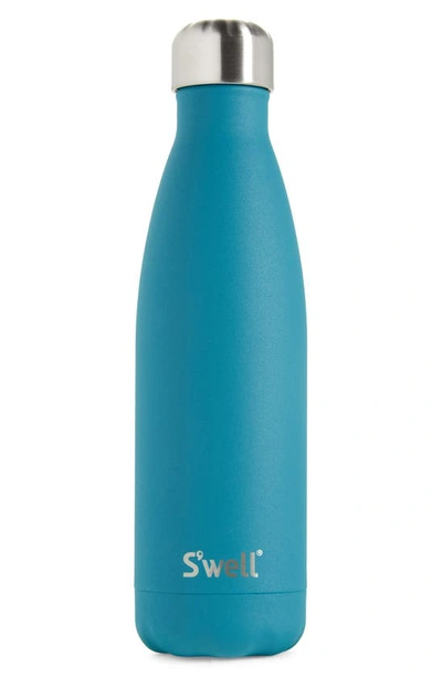 Shop S'well 17-ounce Insulated Stainless Steel Water Bottle In Peacock Blue